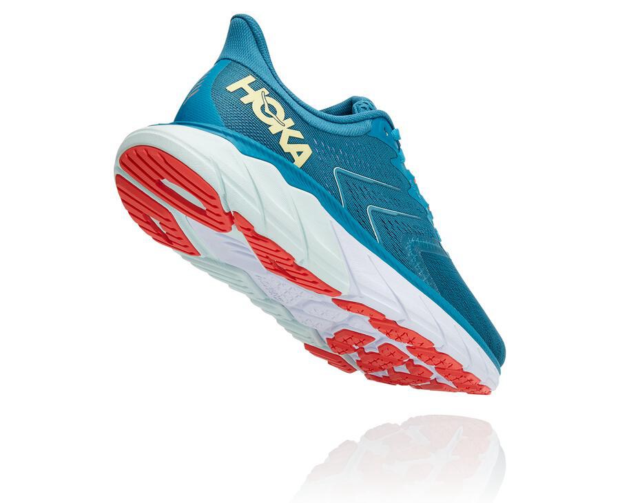 Hoka One One Hardloopschoenen Dames - Arahi 5 - Blauw/Wit - UK9623518